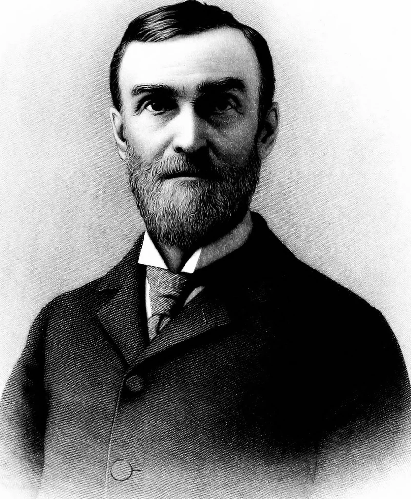 An illustration from A portrait gallery, with biographical sketches of prominent freemasons throughout the United States .., 1892, leaf 124