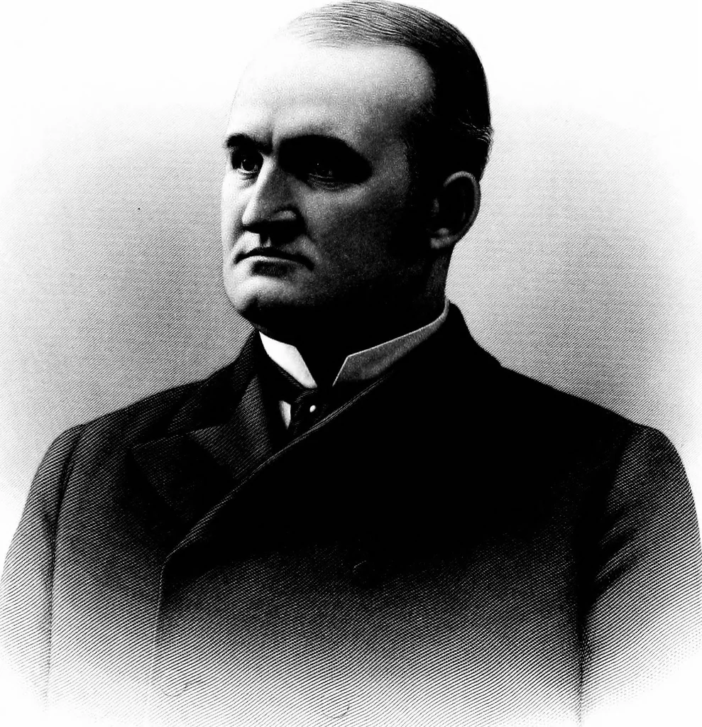 An illustration from A portrait gallery, with biographical sketches of prominent freemasons throughout the United States .., 1892, leaf 34