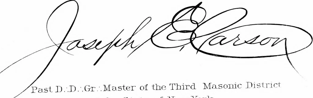 An illustration from A portrait gallery, with biographical sketches of prominent freemasons throughout the United States .., 1892, leaf 52