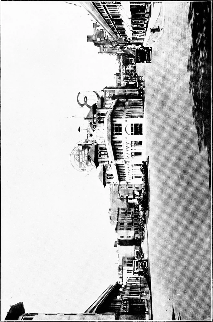 An illustration from Problems of St. Louis, being a description, from the city planning standpoint, of past and present tendencies of growth, with general suggestions for impending issues and necessary future improvements. The City Plan Commission, St. Louis, Mo., Harland Bartholomew, engineer, 1917, leaf 7
