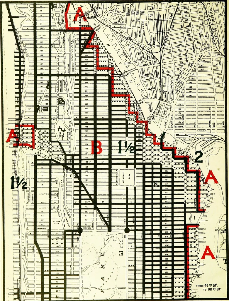 An illustration from New York city building zone resolution, restricting the height and use of buildings and prescribing the minimum sizes of their yards and courts;, 1917, leaf 31