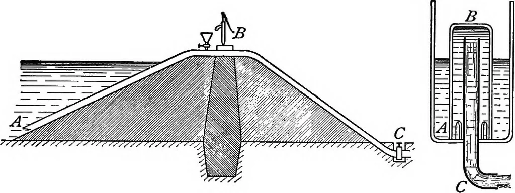 An illustration from A treatise on hydrostatics, 1894, leaf 288