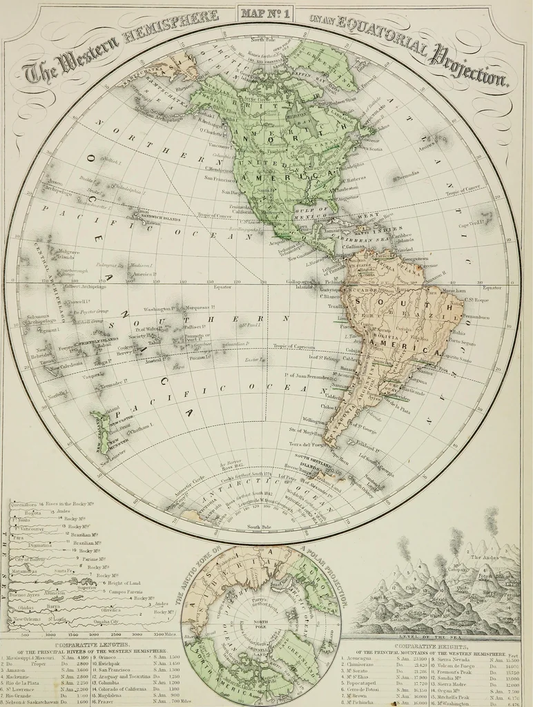An illustration from New reference atlas for the use of colleges, libraries, families, and counting houses, 1865, leaf 10