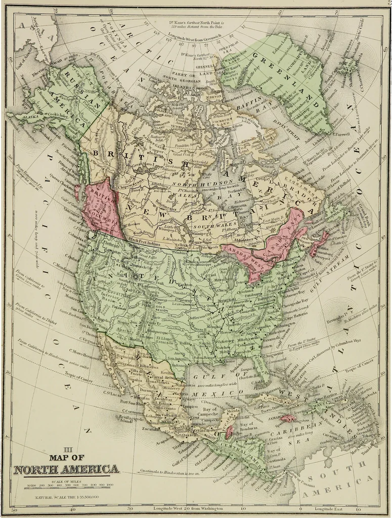 An illustration from New reference atlas for the use of colleges, libraries, families, and counting houses, 1865, leaf 14