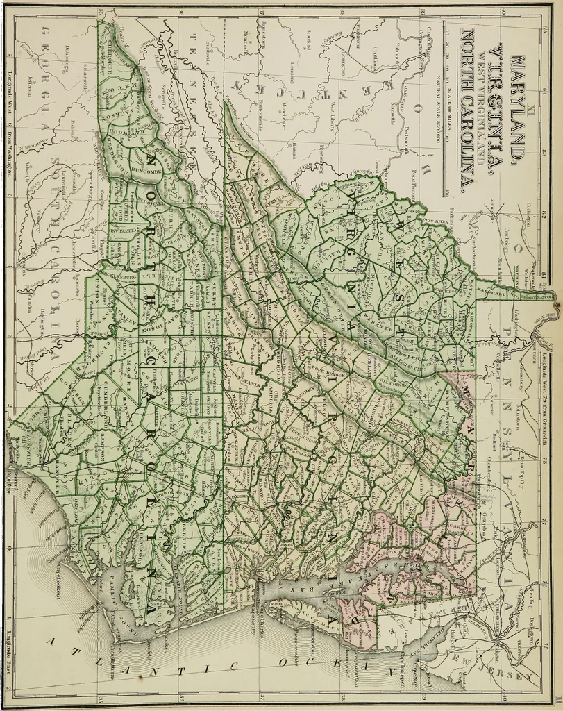 An illustration from New reference atlas for the use of colleges, libraries, families, and counting houses, 1865, leaf 30