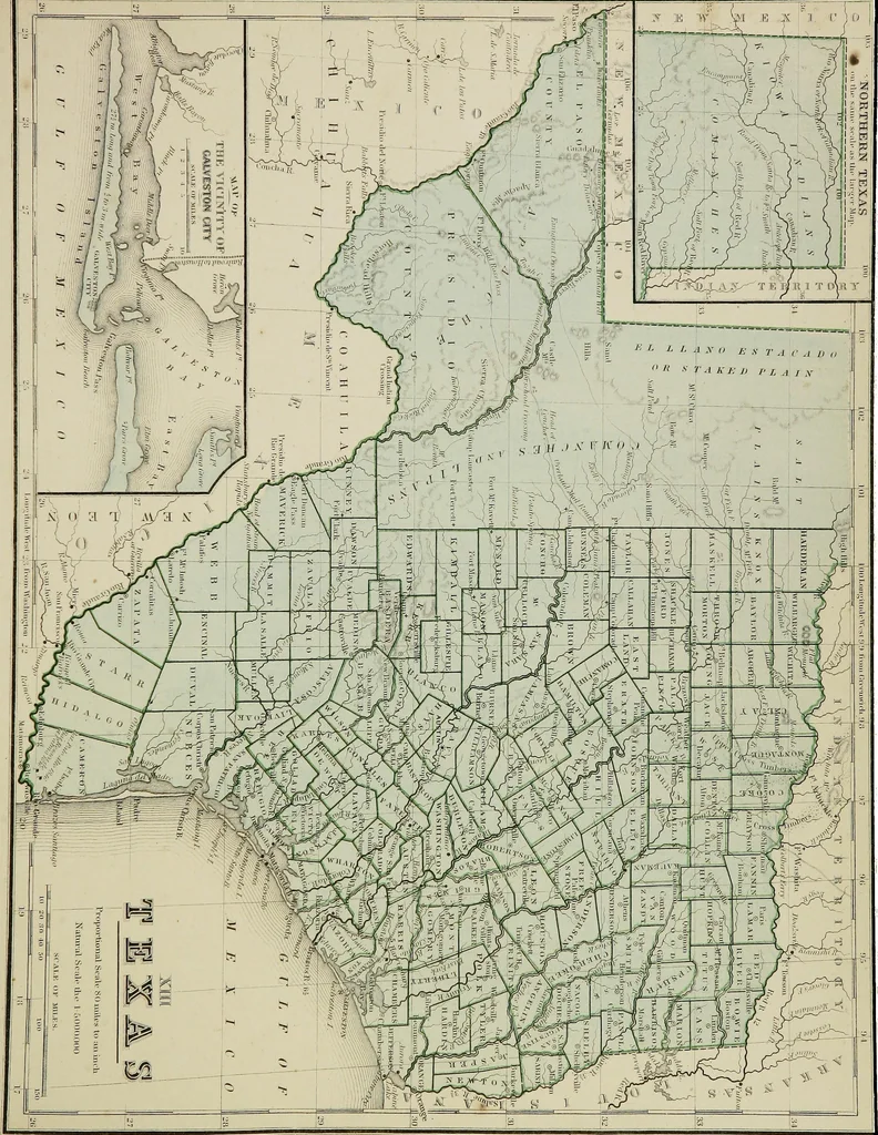 An illustration from New reference atlas for the use of colleges, libraries, families, and counting houses, 1865, leaf 36