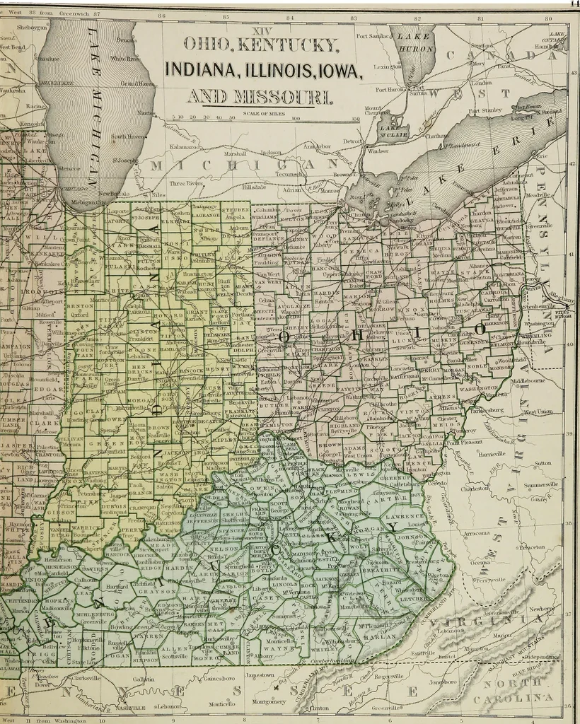 An illustration from New reference atlas for the use of colleges, libraries, families, and counting houses, 1865, leaf 40