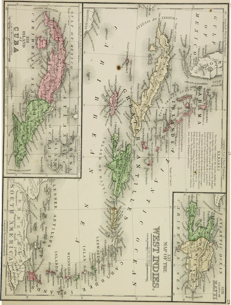 An illustration from New reference atlas for the use of colleges, libraries, families, and counting houses, 1865, leaf 52