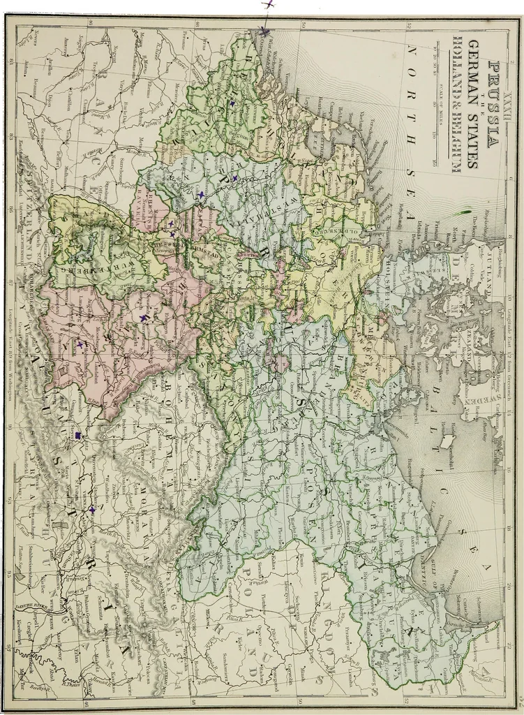An illustration from New reference atlas for the use of colleges, libraries, families, and counting houses, 1865, leaf 68
