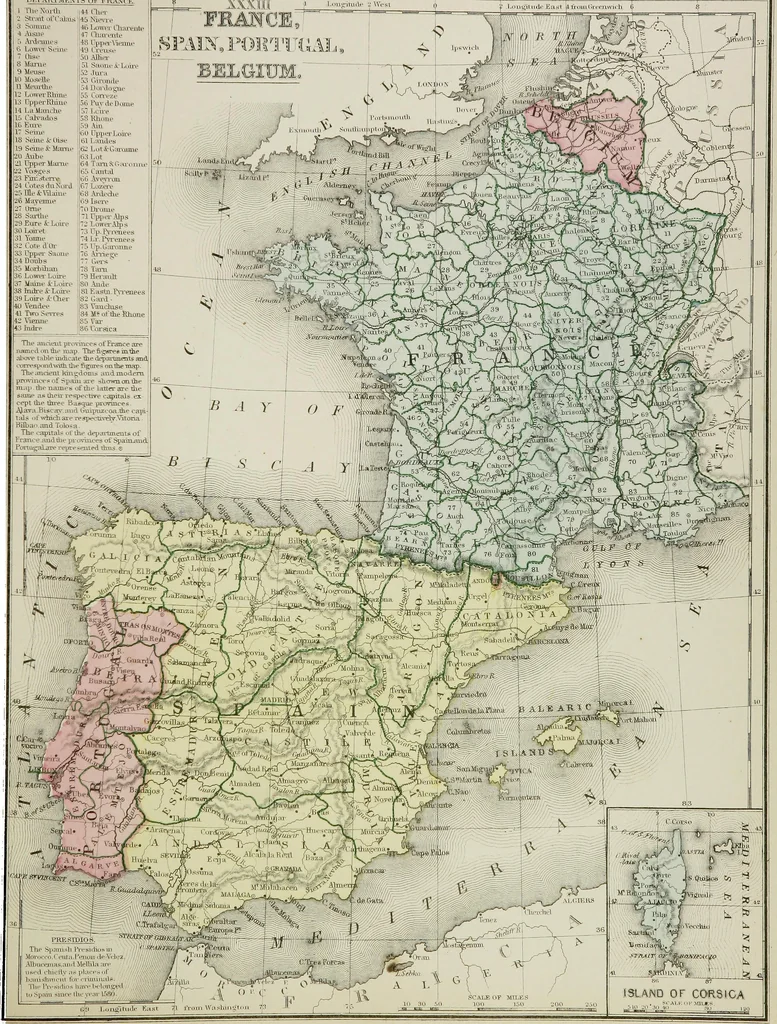 An illustration from New reference atlas for the use of colleges, libraries, families, and counting houses, 1865, leaf 70