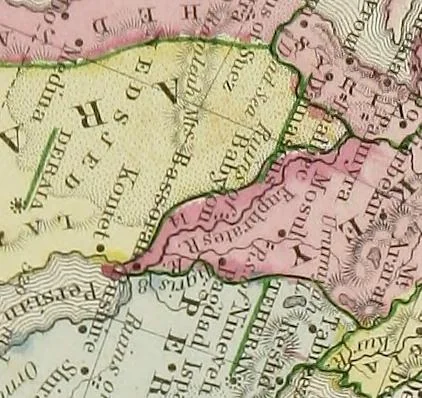 An illustration from New reference atlas for the use of colleges, libraries, families, and counting houses, 1865, leaf 74