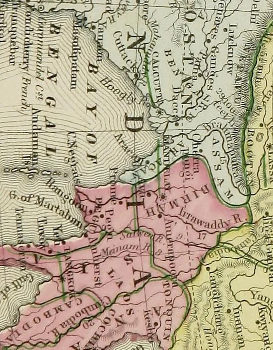 An illustration from New reference atlas for the use of colleges, libraries, families, and counting houses, 1865, leaf 74