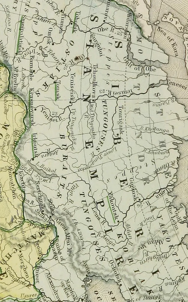 An illustration from New reference atlas for the use of colleges, libraries, families, and counting houses, 1865, leaf 74