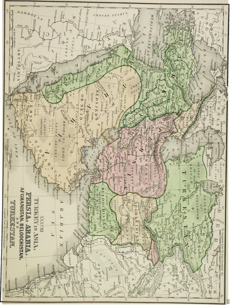 An illustration from New reference atlas for the use of colleges, libraries, families, and counting houses, 1865, leaf 76