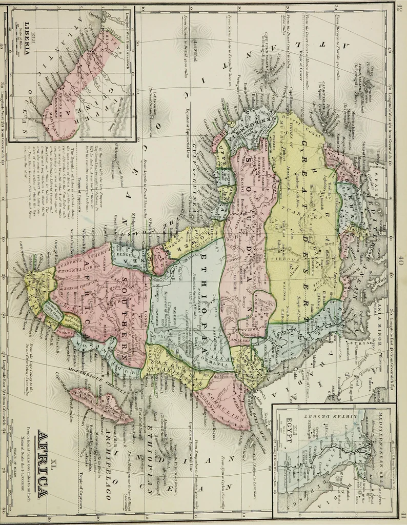 An illustration from New reference atlas for the use of colleges, libraries, families, and counting houses, 1865, leaf 80