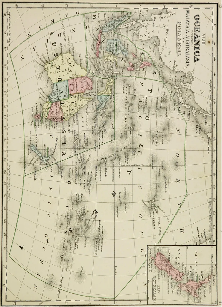 An illustration from New reference atlas for the use of colleges, libraries, families, and counting houses, 1865, leaf 82