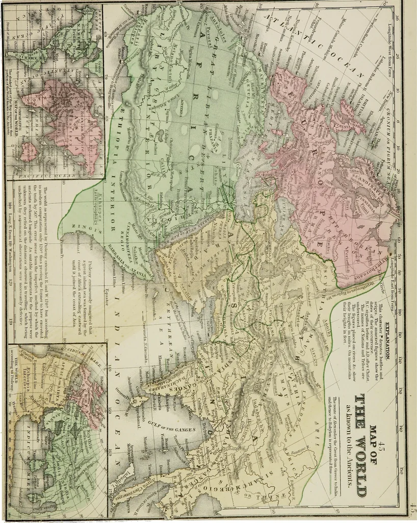 An illustration from New reference atlas for the use of colleges, libraries, families, and counting houses, 1865, leaf 84