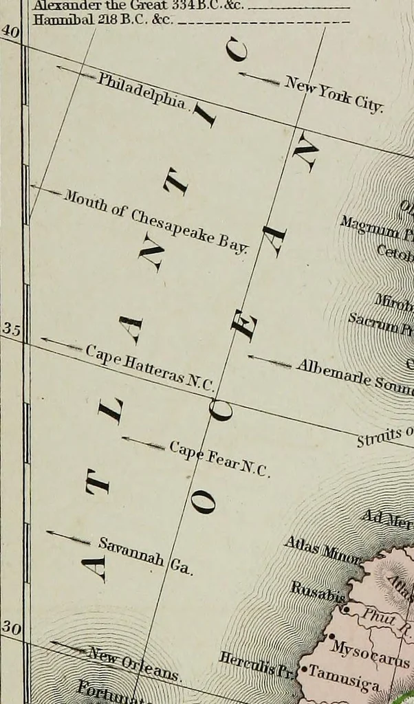 An illustration from New reference atlas for the use of colleges, libraries, families, and counting houses, 1865, leaf 93
