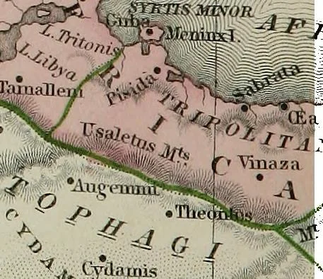 An illustration from New reference atlas for the use of colleges, libraries, families, and counting houses, 1865, leaf 93