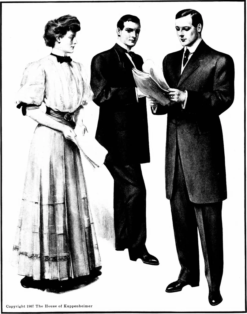 An illustration from Styles for men : a book issued to show authoritatively what is fashionable and correct for fall and winter 1907-'08, 1907, leaf 11
