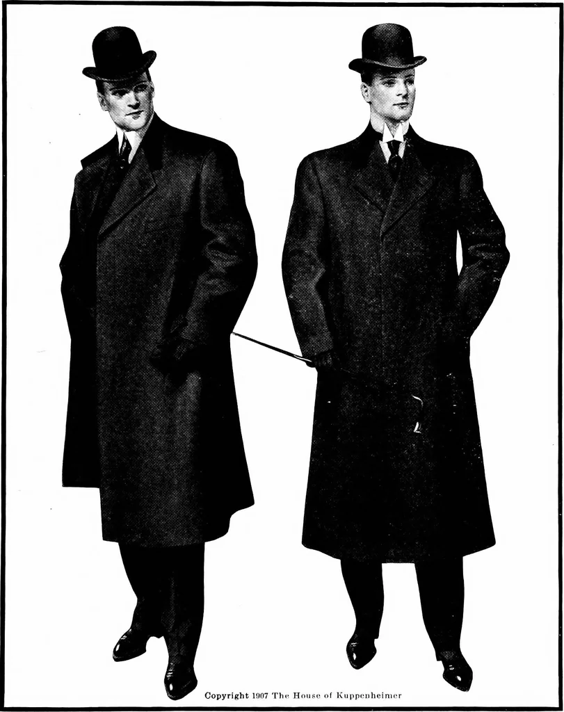 An illustration from Styles for men : a book issued to show authoritatively what is fashionable and correct for fall and winter 1907-'08, 1907, leaf 14