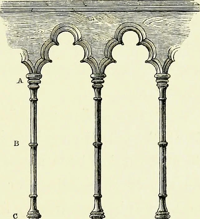 An illustration from A glossary of terms used in Grecian, Roman, Italian, and Gothic architecture, 1845, leaf 354