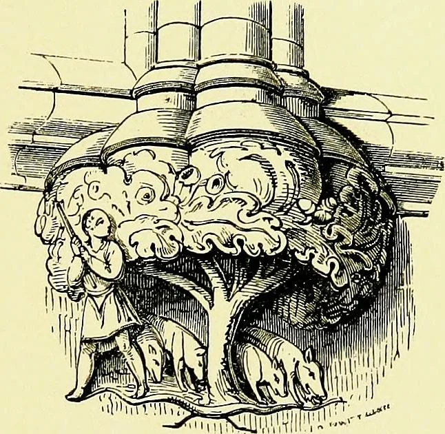 An illustration from A glossary of terms used in Grecian, Roman, Italian, and Gothic architecture, 1845, leaf 106