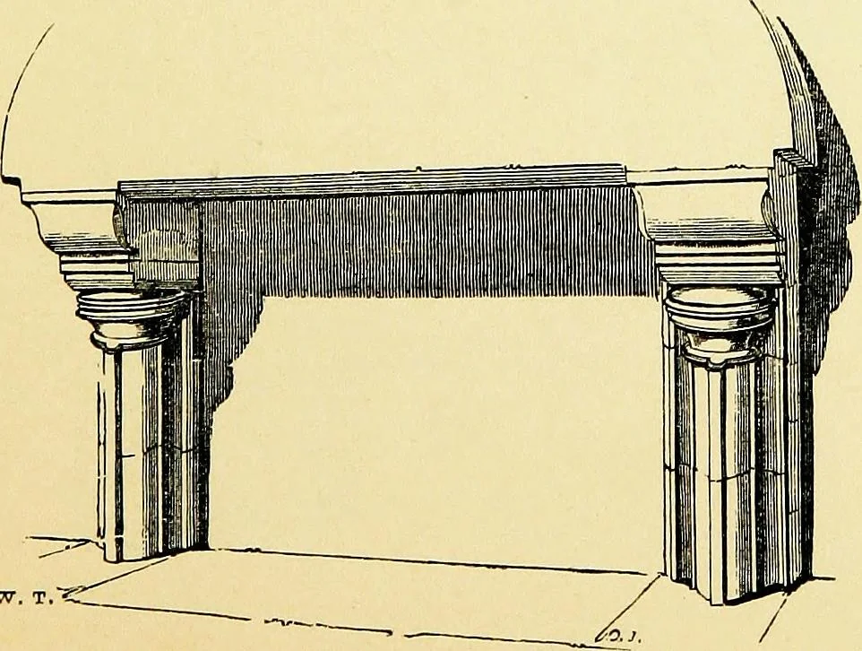 An illustration from A glossary of terms used in Grecian, Roman, Italian, and Gothic architecture, 1845, leaf 144