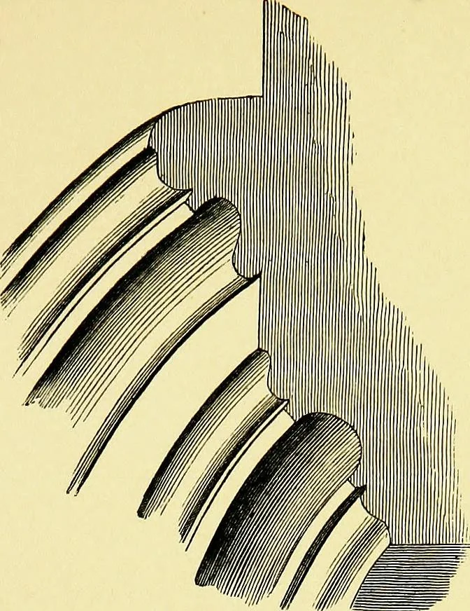 An illustration from A glossary of terms used in Grecian, Roman, Italian, and Gothic architecture, 1845, leaf 210