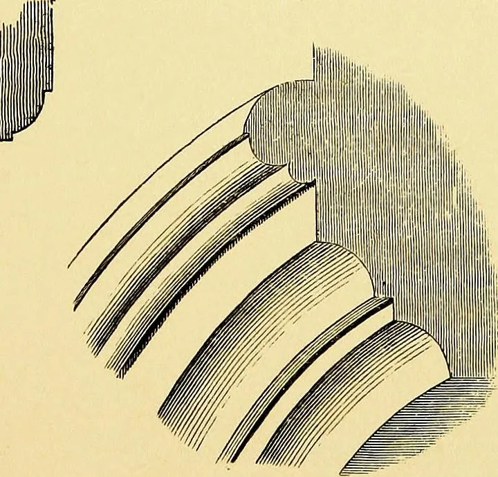 An illustration from A glossary of terms used in Grecian, Roman, Italian, and Gothic architecture, 1845, leaf 210