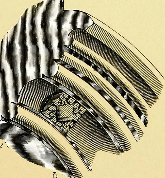 An illustration from A glossary of terms used in Grecian, Roman, Italian, and Gothic architecture, 1845, leaf 216