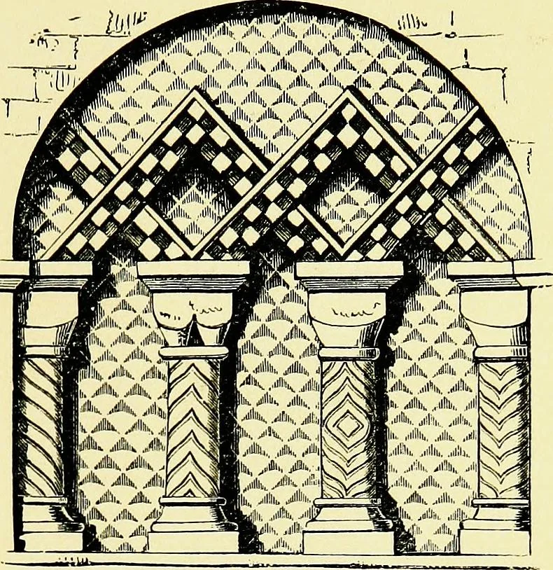 An illustration from A glossary of terms used in Grecian, Roman, Italian, and Gothic architecture, 1845, leaf 42