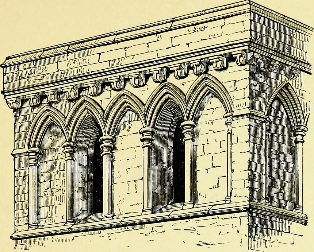 An illustration from A glossary of terms used in Grecian, Roman, Italian, and Gothic architecture, 1845, leaf 46