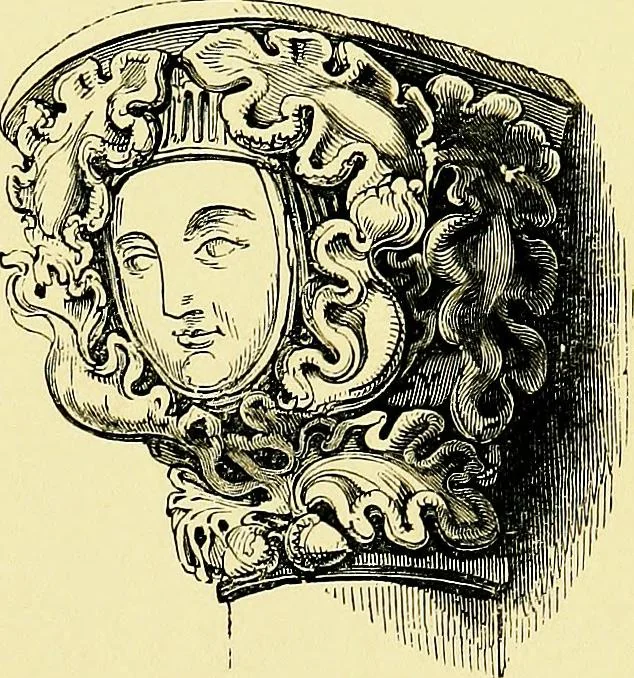 An illustration from A glossary of terms used in Grecian, Roman, Italian, and Gothic architecture, 1845, leaf 72