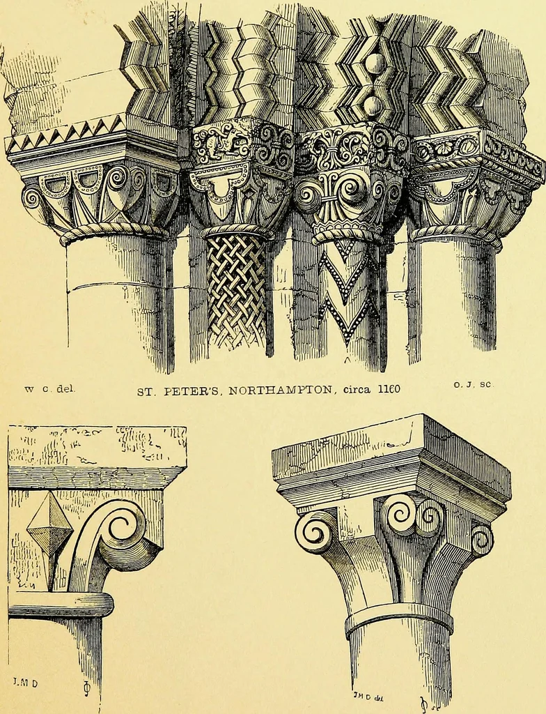An illustration from A glossary of terms used in Grecian, Roman, Italian, and Gothic architecture, 1845, leaf 90