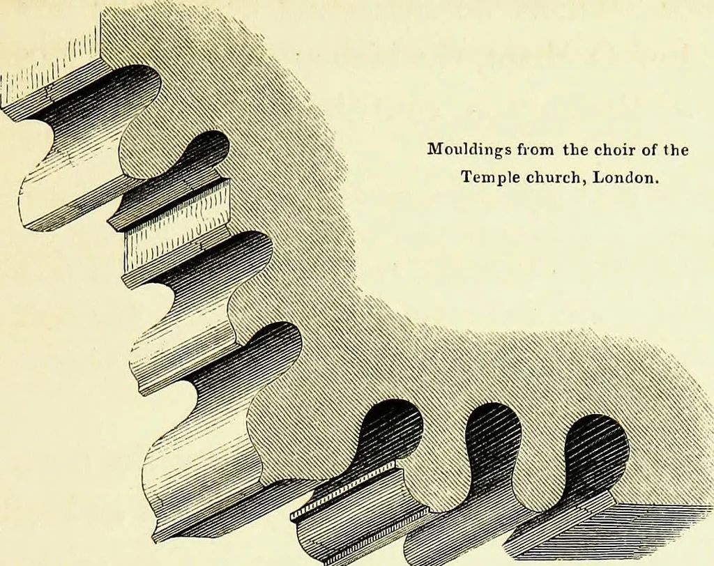 An illustration from A companion to the fourth edition of A glossary of terms used in Grecian, Roman, Italian, and Gothic architecture, 1846, leaf 105