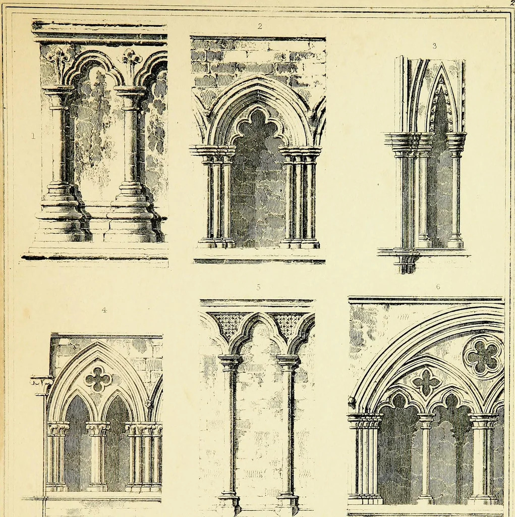 An illustration from A companion to the fourth edition of A glossary of terms used in Grecian, Roman, Italian, and Gothic architecture, 1846, leaf 215