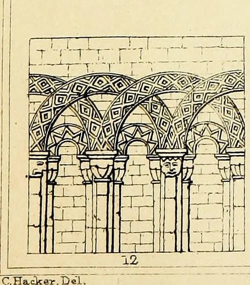 An illustration from A companion to the fourth edition of A glossary of terms used in Grecian, Roman, Italian, and Gothic architecture, 1846, leaf 217