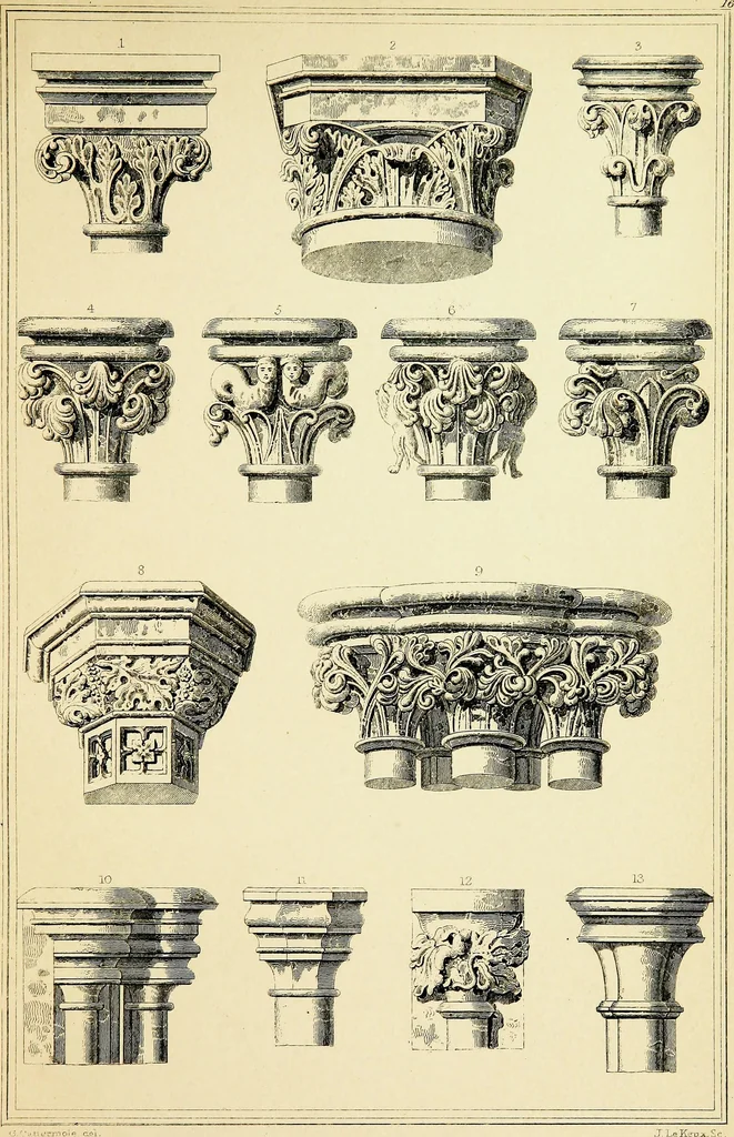 An illustration from A companion to the fourth edition of A glossary of terms used in Grecian, Roman, Italian, and Gothic architecture, 1846, leaf 243