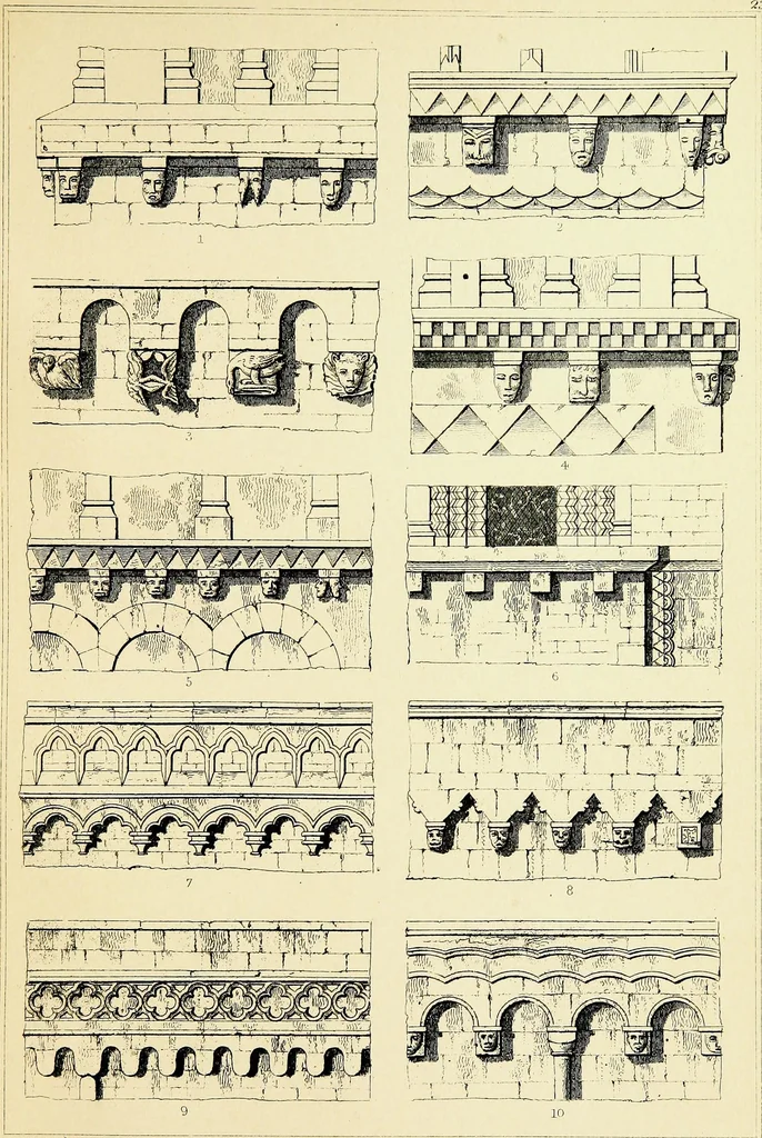 An illustration from A companion to the fourth edition of A glossary of terms used in Grecian, Roman, Italian, and Gothic architecture, 1846, leaf 257