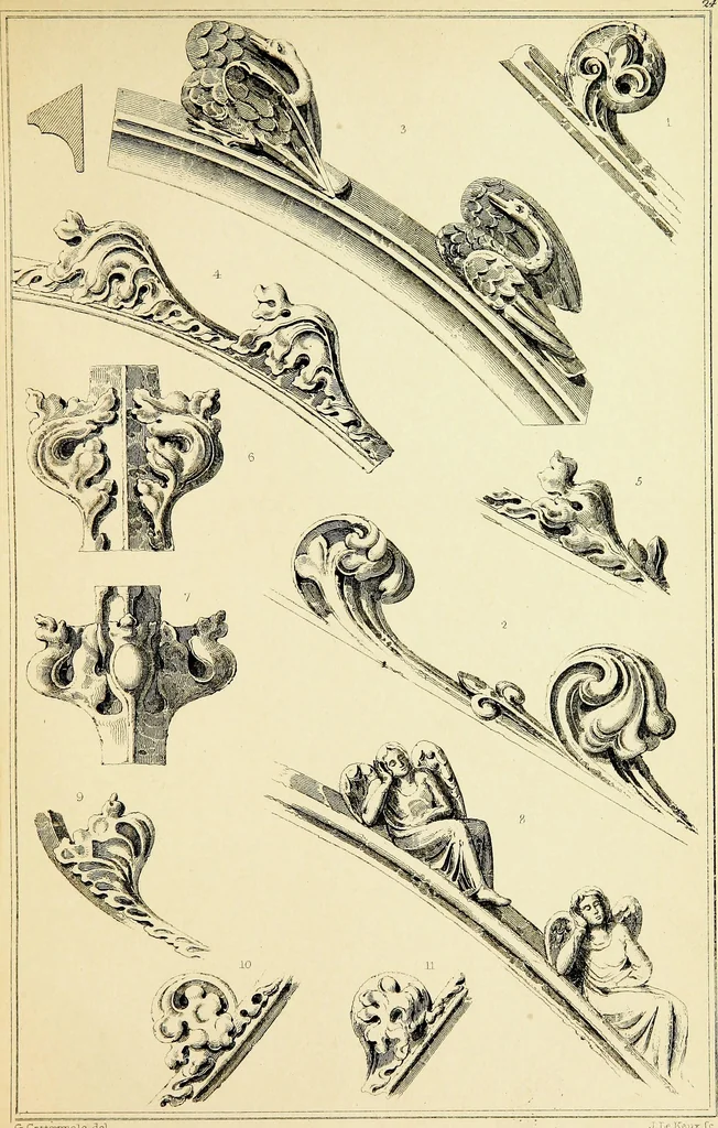 An illustration from A companion to the fourth edition of A glossary of terms used in Grecian, Roman, Italian, and Gothic architecture, 1846, leaf 259