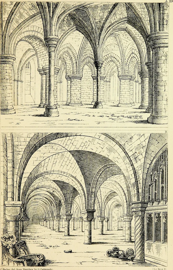 An illustration from A companion to the fourth edition of A glossary of terms used in Grecian, Roman, Italian, and Gothic architecture, 1846, leaf 269