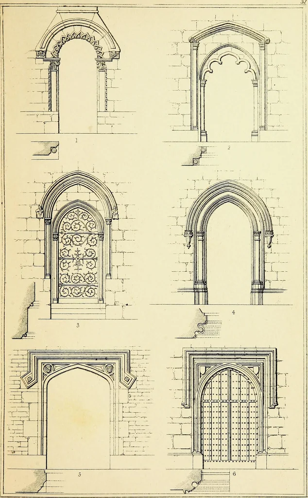 An illustration from A companion to the fourth edition of A glossary of terms used in Grecian, Roman, Italian, and Gothic architecture, 1846, leaf 273