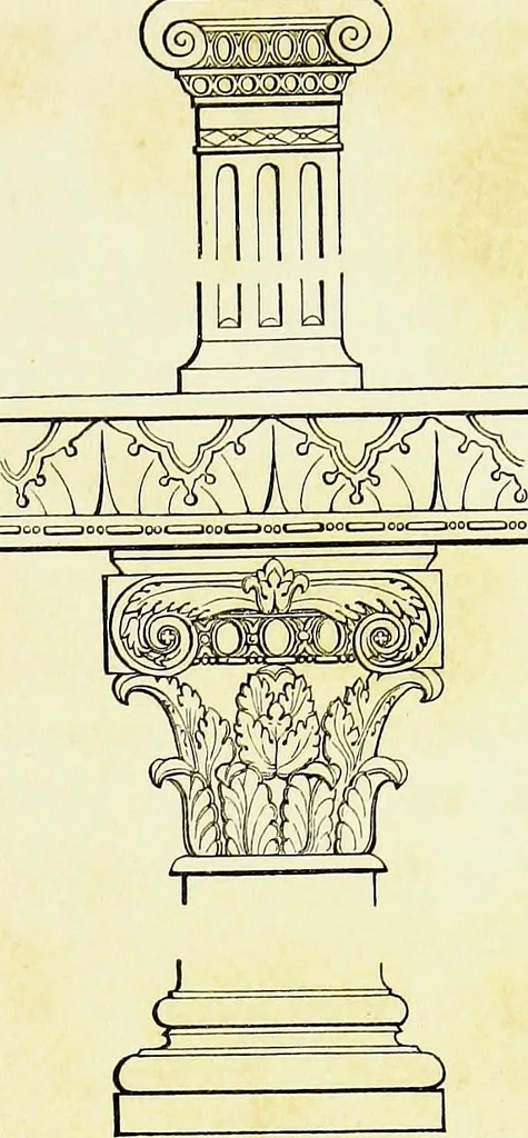 An illustration from A companion to the fourth edition of A glossary of terms used in Grecian, Roman, Italian, and Gothic architecture, 1846, leaf 31