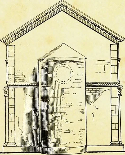 An illustration from A companion to the fourth edition of A glossary of terms used in Grecian, Roman, Italian, and Gothic architecture, 1846, leaf 31