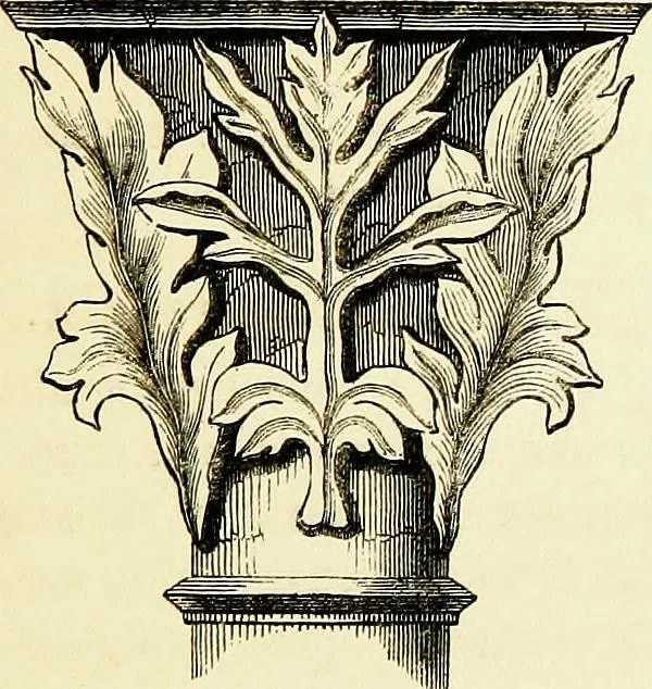An illustration from A companion to the fourth edition of A glossary of terms used in Grecian, Roman, Italian, and Gothic architecture, 1846, leaf 93