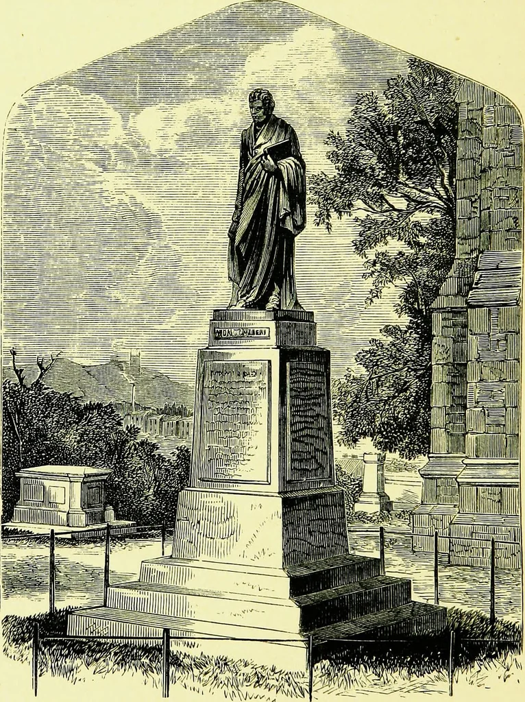 An illustration from A book of memories of great men and women of the age, from personal acquaintance, 1877, leaf 110