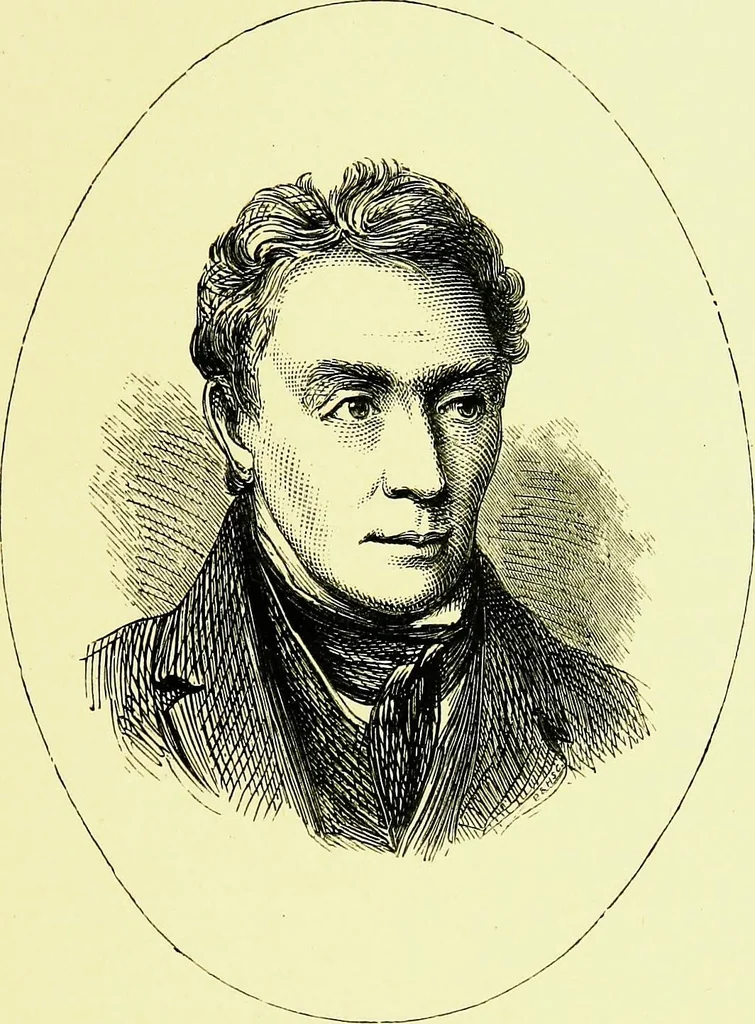 An illustration from A book of memories of great men and women of the age, from personal acquaintance, 1877, leaf 115