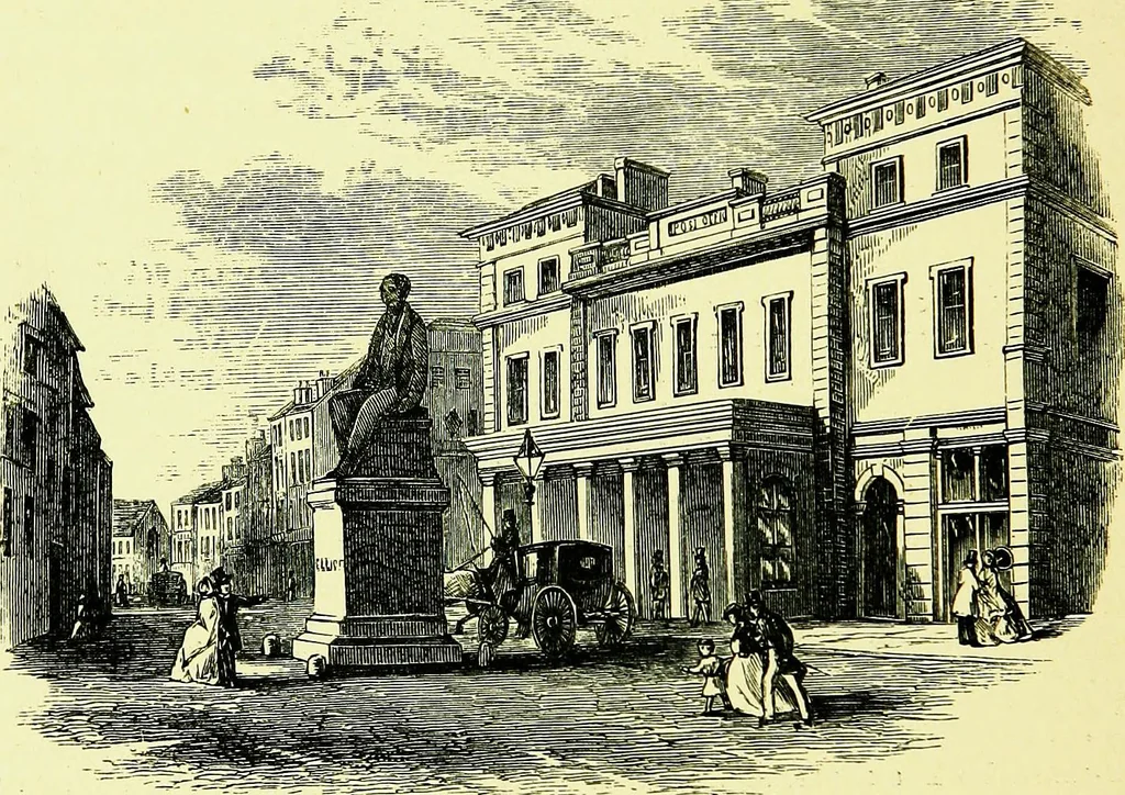 An illustration from A book of memories of great men and women of the age, from personal acquaintance, 1877, leaf 124