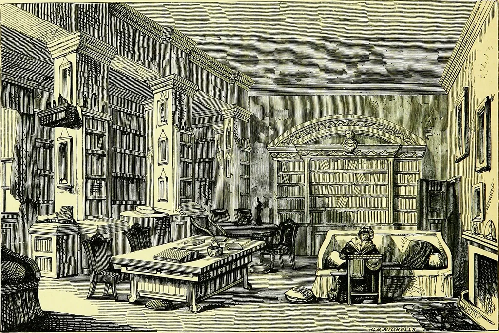 An illustration from A book of memories of great men and women of the age, from personal acquaintance, 1877, leaf 134